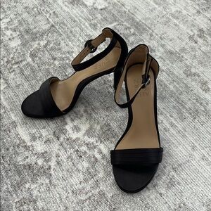 Naturalizer Black Heels with Ankle Strap